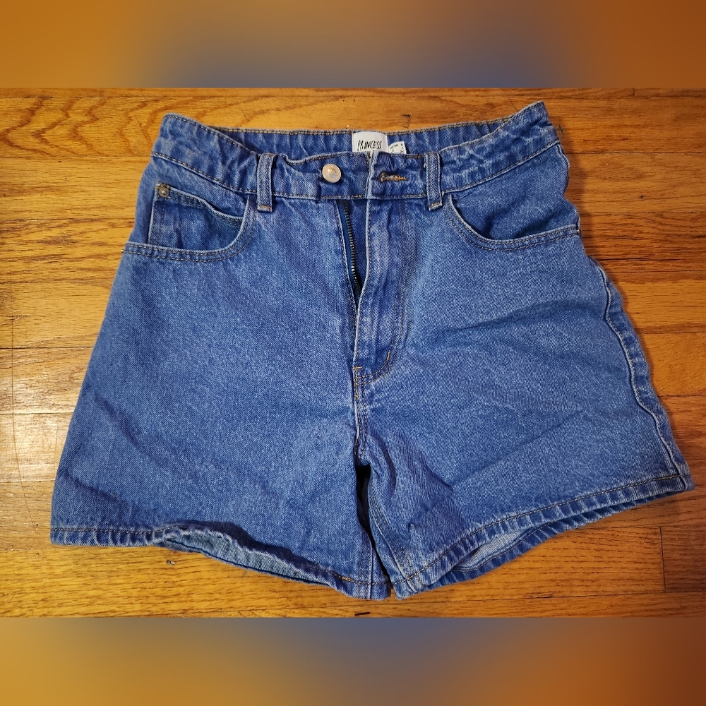 Princess Polly High Waisted Jean Shorts SZ 8
